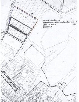 Změna č. 1 a 2 ÚPO Želetice - koncepce tech. infrastruktury