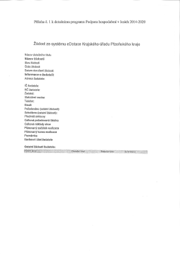 Příloha č. 1 - Žádost o registraci.