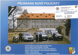 inzerce - přijímáme nové policisty