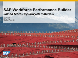 SAP Workforce Performance Builder