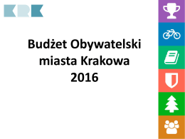 Budżet obywatelski 2016 - prezentacja