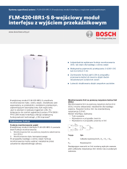 Moduł FLM-420-I8R1 - Bosch Security Systems