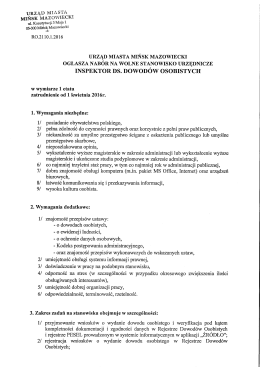 Inspektor ds. dowodow osobistych