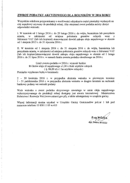 Tekst ogłoszenia w formacie