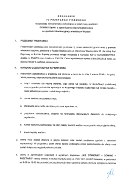 01. DOMINO Regulamin przetargu