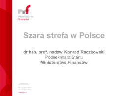 Prezentacja Pana Ministra Konrada Raczkowskiego