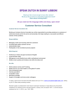 Customer Service Consultant