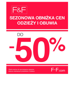 Sezonowa obniżka cen do