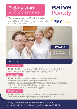 Plakat A1 Porody-dni otwarte NFZ