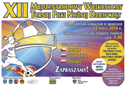 XII-Miedzynarodowy Wielkanocny Turniej PND - plakat