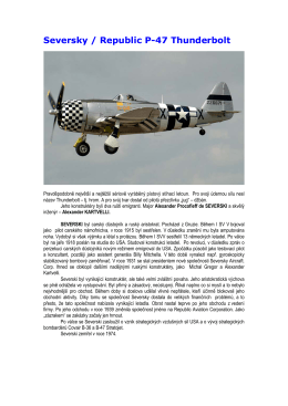 Seversky / Republic P-47 Thunderbolt - aircombat