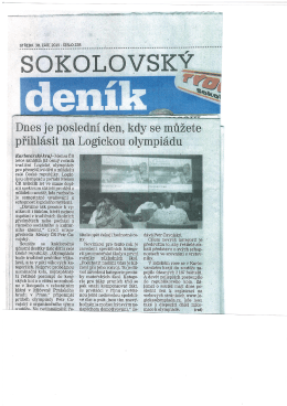 Dnes je poslední den, kdy .se můžete