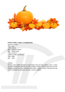 D&Yacute;ŇOV&Yacute; KR&Eacute;M s JABLKY A POMERANČEM