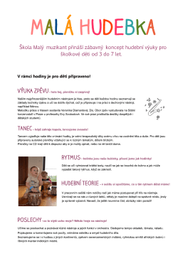 MALÁ HUDEBKA - Malý muzikant