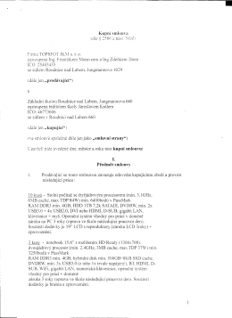 Podepsaná kupní smlouva - ZŠ Roudnice nad Labem