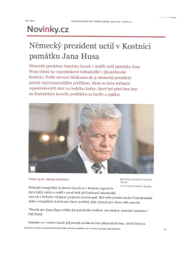 Německý prezident v Kostnici