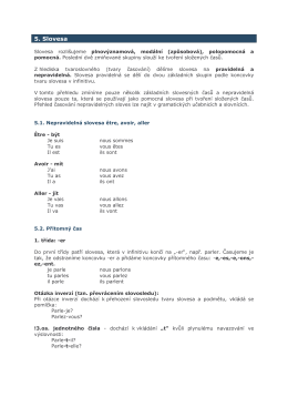 5. Slovesa