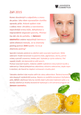 Stáhnout PDF - Janssen cosmetics