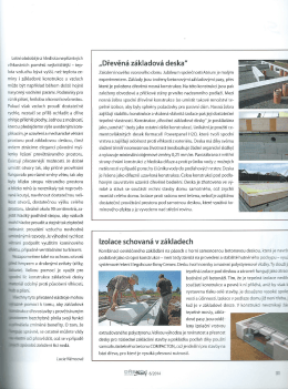 Dřevěná základová deska