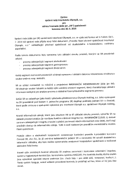 Zpráva správní rady společnosti Interhotel