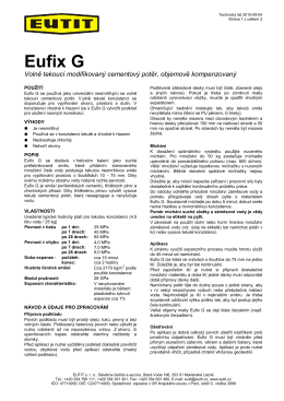 technický list EUFIX G (volně tekoucí cementový potěr)