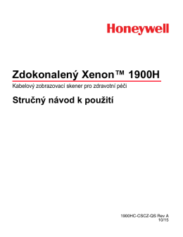 Xenon 1900 Quick Start Guide - Honeywell Scanning and Mobility