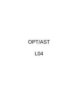 OPT/AST L04