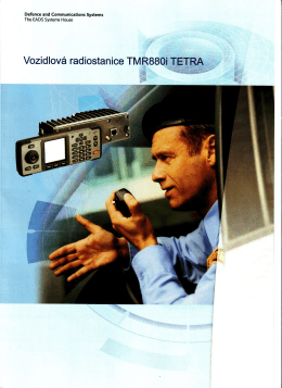 Vozidlová radiostanice TETRA TMR880i, Česky, 6.02 MB