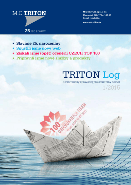 TRITON Log 1/2015 - MC