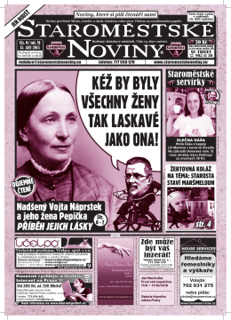 sTAROMEsTsKE NOVINY - Staroměstské noviny