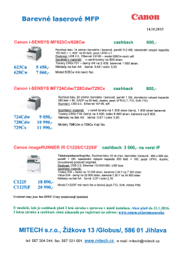 Canon 3 roky