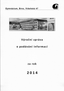 Výroční zpráva o podávání informací – 2014