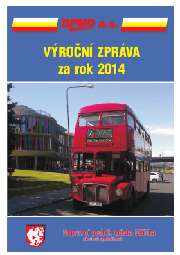 Výroční zpráva DPmD, a.s. 2014 - Dopravní podnik města Děčína,as