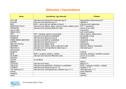 Typy očkování - Francouzský institut v Praze