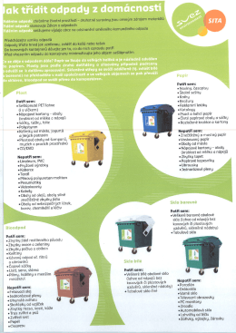 Jak tř&iacute;dit odpady z dom&aacute;cnost&iacute;