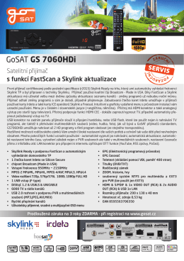 GoSat GS7060 HDi černý
