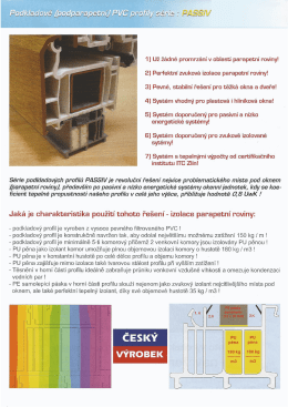 1] Už ž&aacute;dn&eacute; promrz&aacute;n&iacute; v oblasti parapetn&iacute; roviny! 2] Perfektn&iacute;
