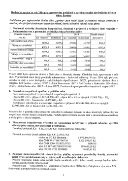 I. Souhrnn&eacute; V&yacute;sledky ﬁnančn&iacute;ho hospodařen&iacute;, dosažen&eacute; v př&iacute;jmov&eacute;