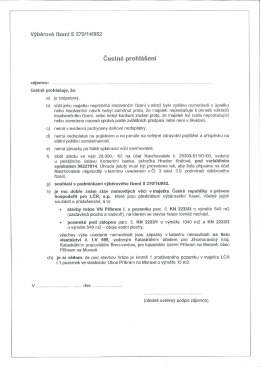 Čestn&eacute; prohl&aacute;&scaron;en&iacute; - Př&iacute;bram na Moravě