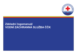 Logo manuál VZS - Vodní záchranná služba ČČK Chrudim