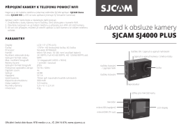 návod k obsluze kamery SJCAM SJ4000 PLUS