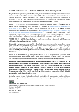 Aktuální prohlášení VÚKOZ k situaci poškození smrků pichlavých v ČR