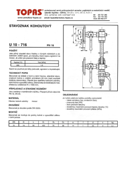Stavoznak kohoutov&yacute; U10 716
