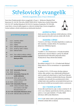 Evangel&iacute;k na ř&iacute;jen