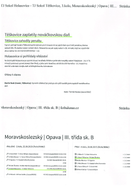 Článek z Fotbal Opavsko