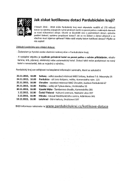 Jak z&iacute;skat kotl&iacute;kovou dotaci Pardubick&eacute;m kraji?