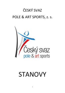 Stanovy ve formátu PDF - Český svaz pole dance & fitness