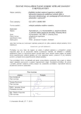 Čestn&eacute; prohl&aacute;&scaron;en&iacute; &ndash; 3.č&aacute;st