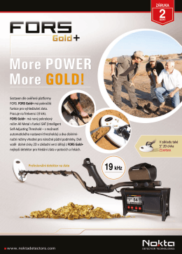 Katalog detektoru kovů Nokta Fors Gold PLUS