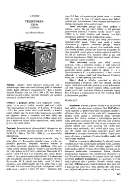 SN39 Telefunken T31W (RJ50) - Historický radioklub československý